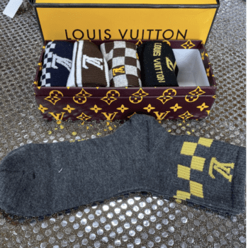 LV Inspired Socks 5 pair